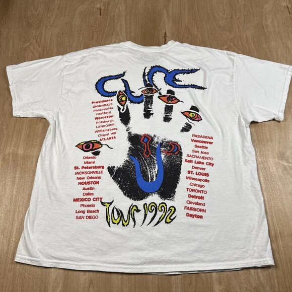 The Cure Wish Tour 1992 Vintage Reprint Short Sleeve T-Shirt Size S/M - Picture 5 of 6